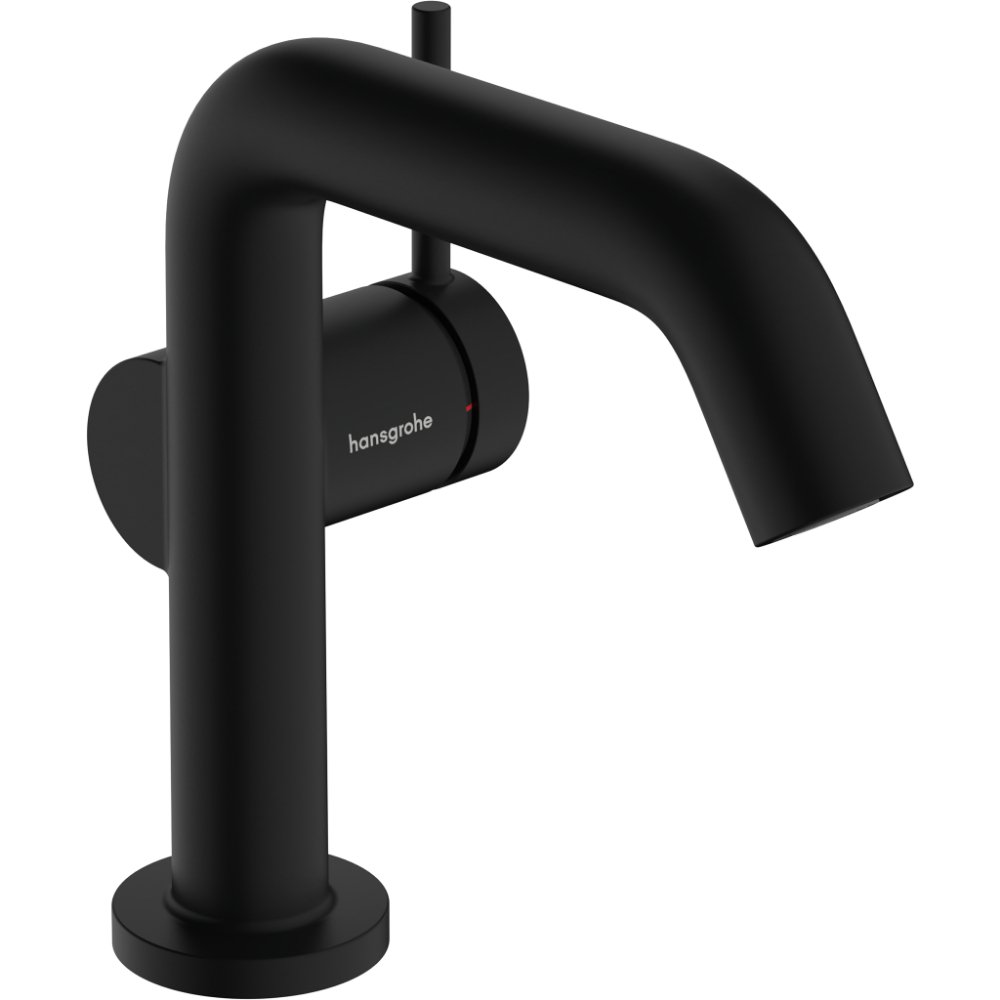 Hansgrohe Tecturis S 110 Fine Coolstart Ecosmart+ Single Lever Basin Mixer Tap With Push-Open Waste - Matt Black