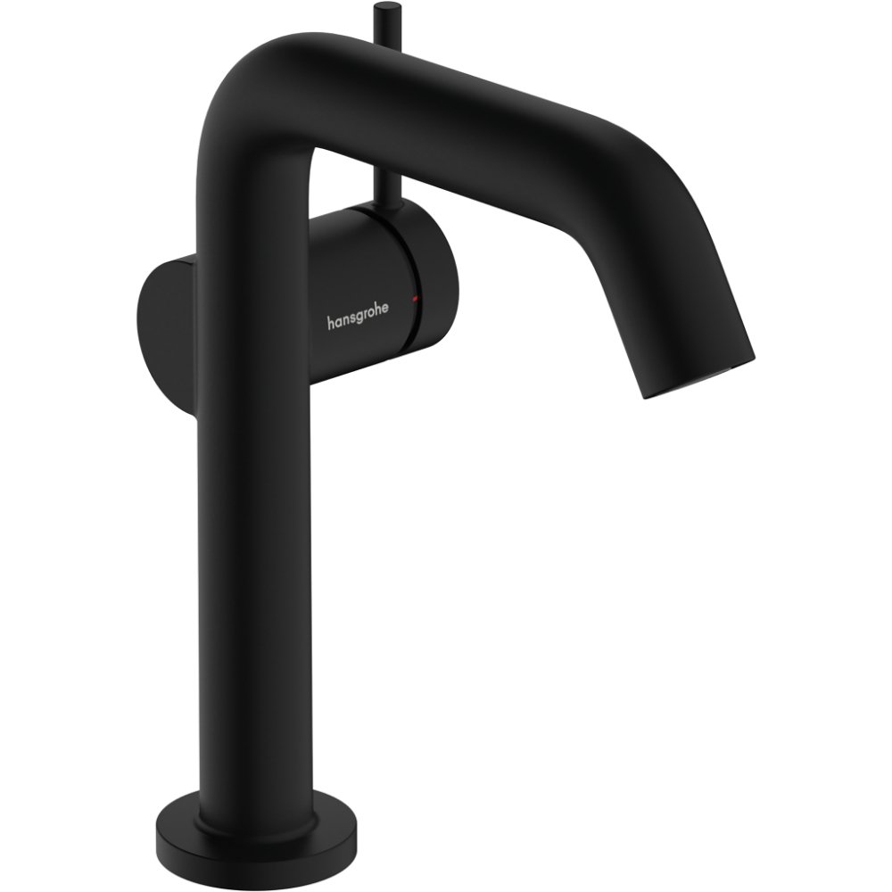 Hansgrohe Tecturis S 150 Fine Coolstart Ecosmart+ Single Lever Basin Mixer Tap With Push-Open Waste - Matt Black