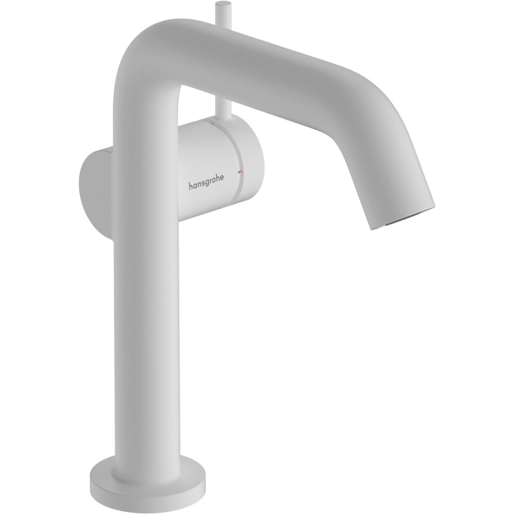 Hansgrohe Tecturis S 150 Fine Coolstart Ecosmart+ Single Lever Basin Mixer Tap - Matt White