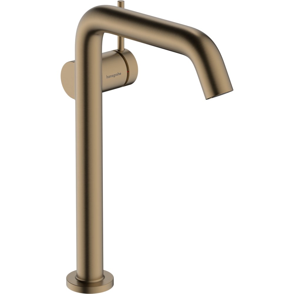 Hansgrohe Tecturis S 240 Fine Coolstart Ecosmart+ Single Lever Basin Mixer Tap With Push-Open Waste - Brushed Bronze