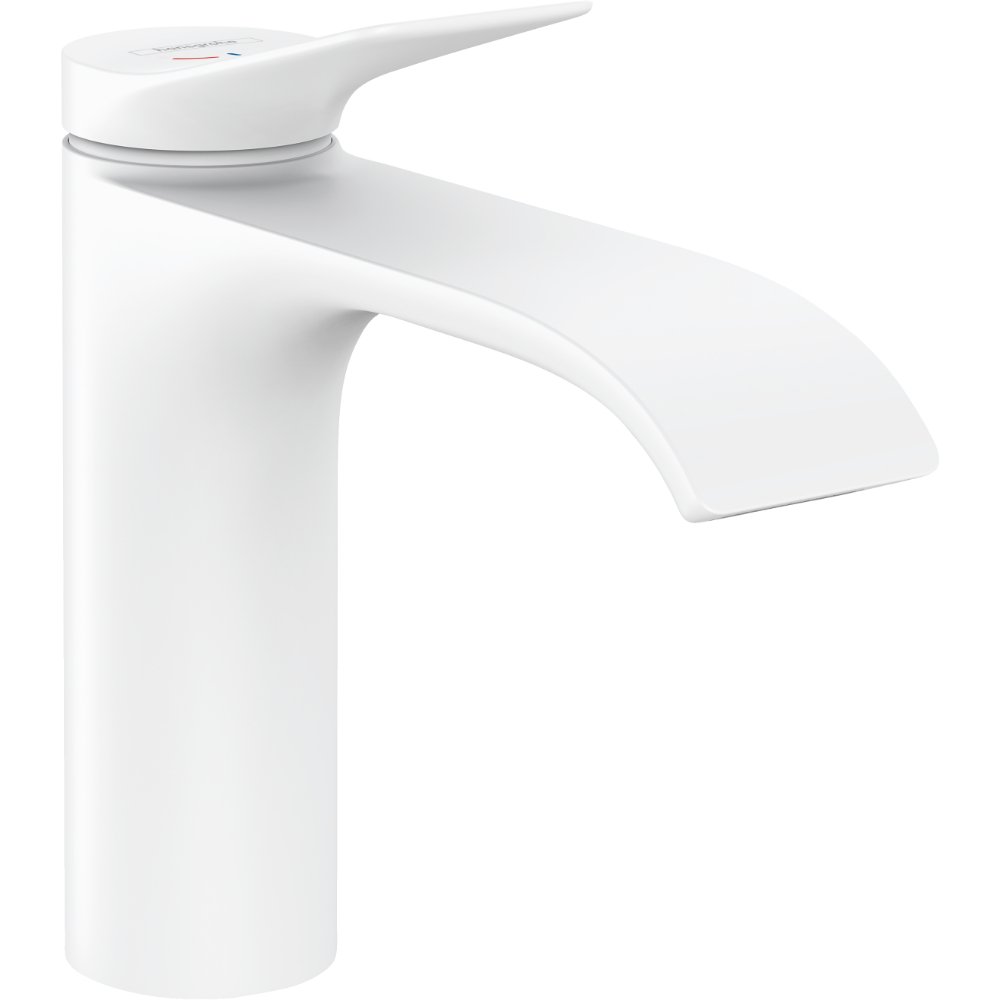 Hansgrohe Vivenis 110 Coolstart Single Lever Basin Mixer Tap - Matt White