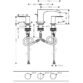 Hansgrohe Vivenis 90 3-Hole Basin Mixer Tap With Pop-Up Waste - Image 2