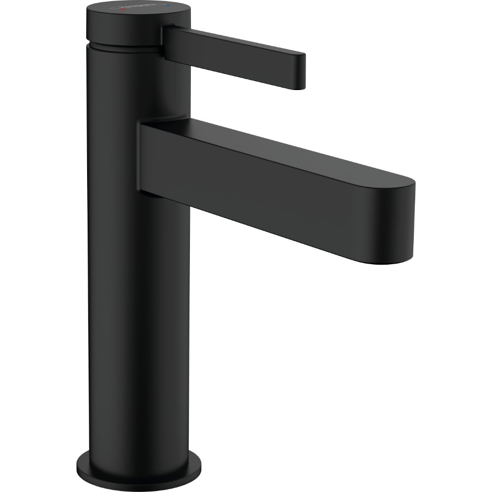 Hansgrohe Finoris 110 Single Lever Basin Mixer Tap With Pop-Up Waste - Matt Black