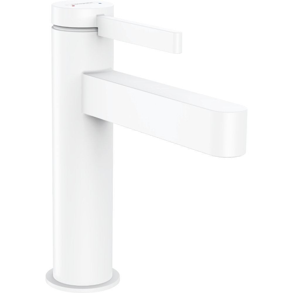Hansgrohe Finoris 110 Single Lever Basin Mixer Tap With Pop-Up Waste - Matt White