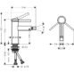 Hansgrohe Finoris Single Lever Bidet Mixer Tap With Push-Open Waste - Image 2