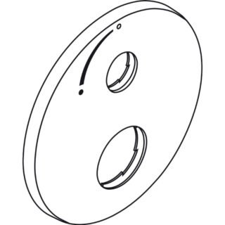 Hansgrohe Escutheon Mtc / Shut Off Valve Ibox - Chrome - Image 2