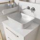 Frontline Aquatrend Rectangular Countertop Basin With Waste - 460mm Wide - Image 2