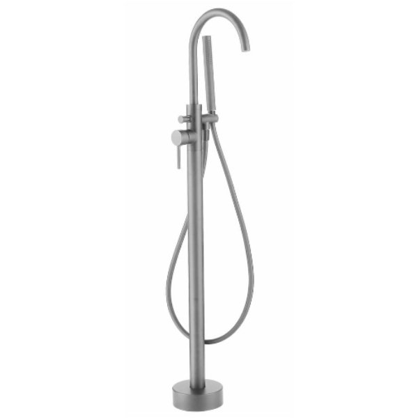 Frontline Mineral Freestanding Bath Shower Mixer Tap With Shower Kit - Matt Grey