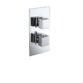 Frontline Cube 2 Outlet Concealed Thermostatic Shower Valve With Diverter - Chrome