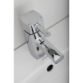 Frontline Cubix2 Mono Basin Mixer Tap With Click Clack Waste - Chrome - Image 3