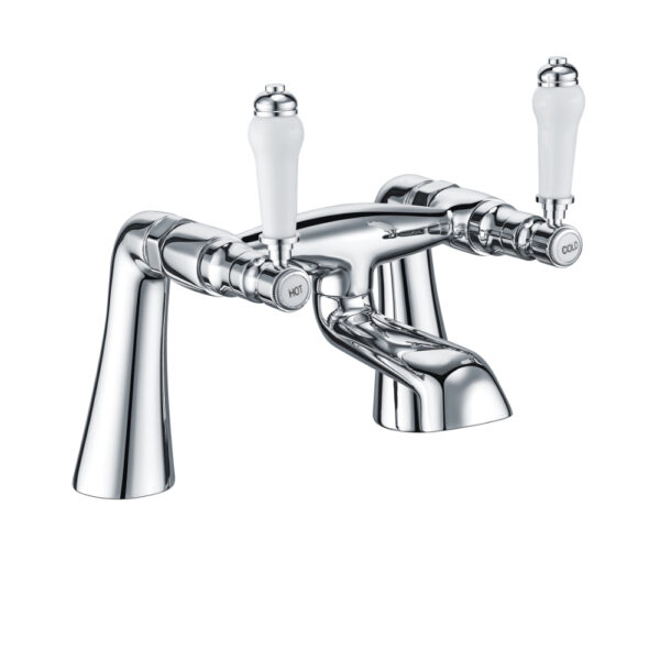 Frontline Holborn Pillar Mounted Bath Filler Tap - Chrome