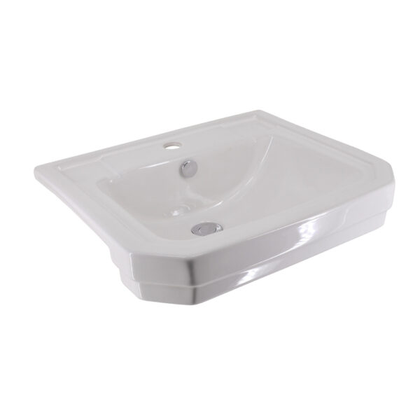 Frontline Holborn Semi-Recessed Basin - 550mm Wide - White