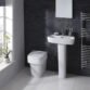 Frontline Medici Back to Wall Toilet With Soft Close Seat - White - Image 3