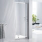 Frontline Aquaglass Purity Pivot Shower Door With Side Panel