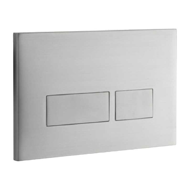 Frontline Trend Flush Plate - Brushed Steel