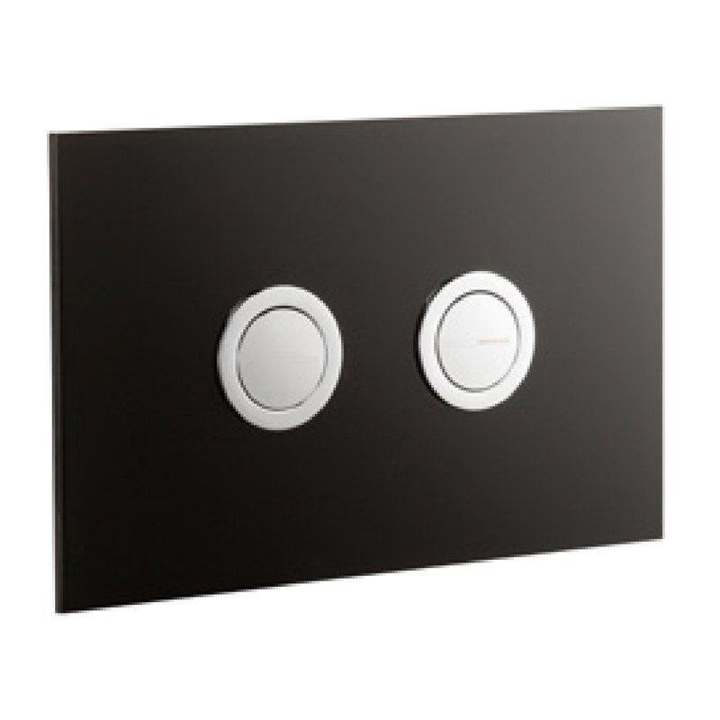 Frontline Glass Flush Plate - Carbon