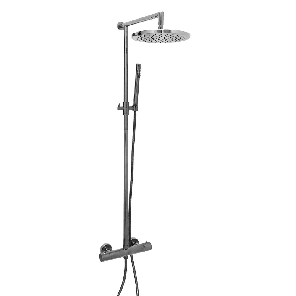 Frontline Sleek Thermostatic Bar Complete Shower Mixer - Rose Gold