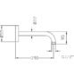 Frontline Curve Wall Mounted Shower Arm - 400mm Long - Image 2