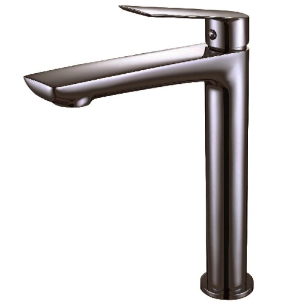 Frontline Sleek Tall Basin Mixer Tap With Waste - Matt Rodium