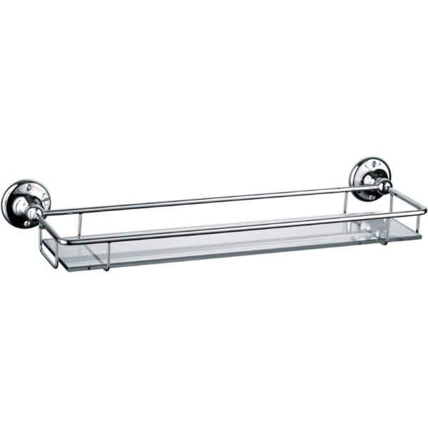 Frontline Holborn Glass Shelf - 410mm Wide - Chrome