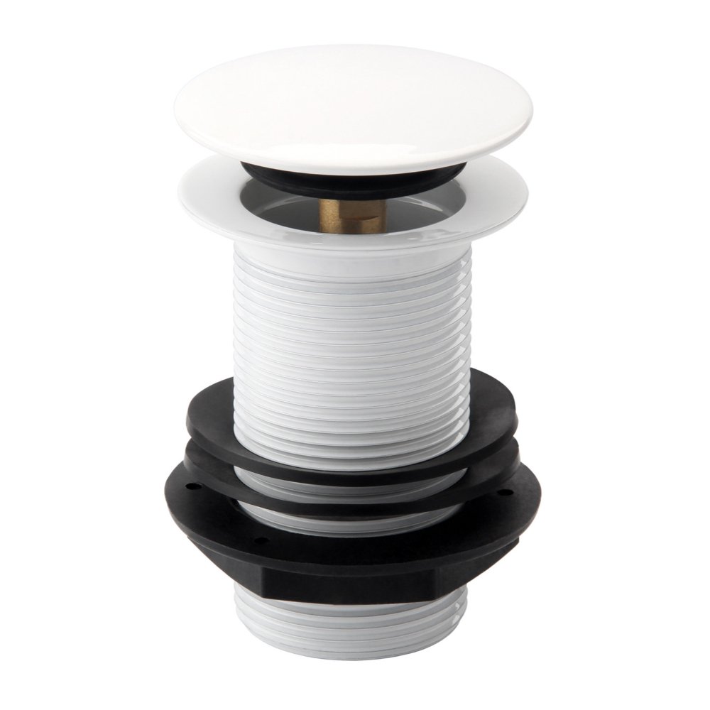 Frontline Unslotted Sprung Basin Waste - Gloss White