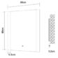 Frontline Ashbourne Illuminated LED Mirror With Touch Sensor And Demister - Image 3