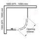 Frontline Aquaglass Sphere 1 Door Quadrant Shower Enclosure - Image 4