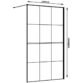 Frontline Aquaglass Velar+ Crittall Walk - in Shower Panel With Towel Rail - Matt Black - Image 4
