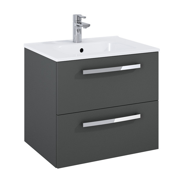 Frontline Aquetrend 2 Drawer Wall Hung Vanity Unit With Basin - 600mm