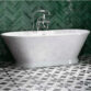 Frontline Napoli Twin Skinned Double Ended Freestanding Bath With Plinth - 1700mm x 750mm - White
