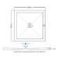 Frontline Slimline Square Shower Tray With Waste - White - Image 5
