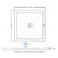 Frontline Slimline Square Shower Tray With Waste - White - Image 2