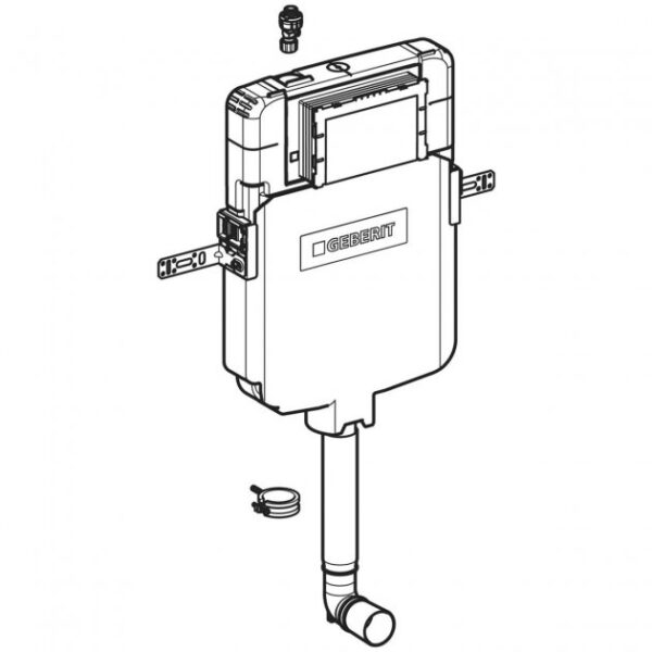 Geberit Sigma Concealed Cistern 8cm Up720 With Front Actuation - White - Image 3