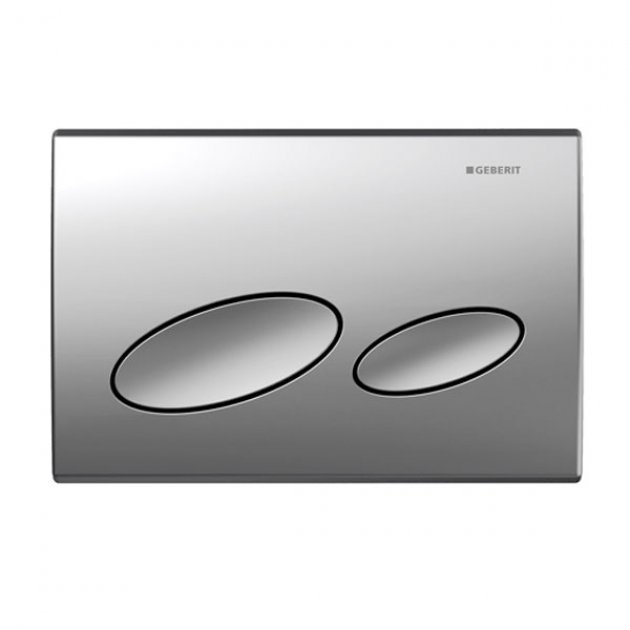 Geberit Kappa20 Dual Flush Plate - Matt Chrome