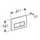 Geberit Kappa50 Dual Flush Plate - Image 2