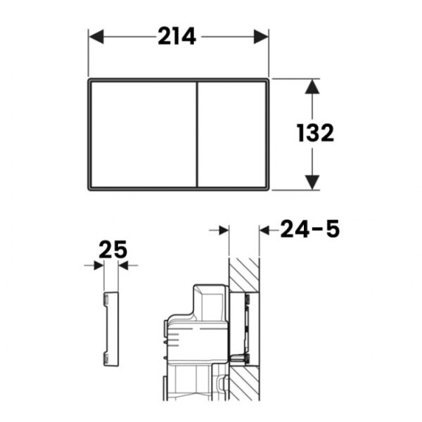 Geberit Sigma60 Dual Flush Plate - Image 2