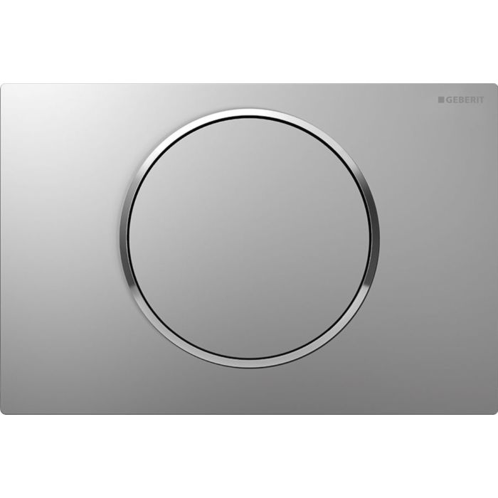 Geberit Sigma10 Single Flush Plate - Matt Chrome/Gloss Chrome
