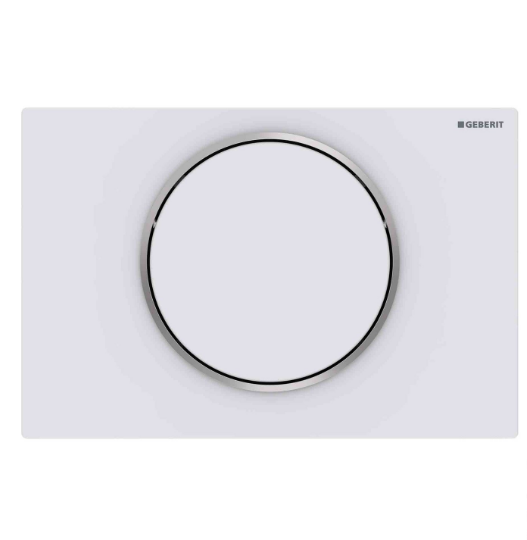 Geberit Sigma10 Single Flush Plate - Matt White