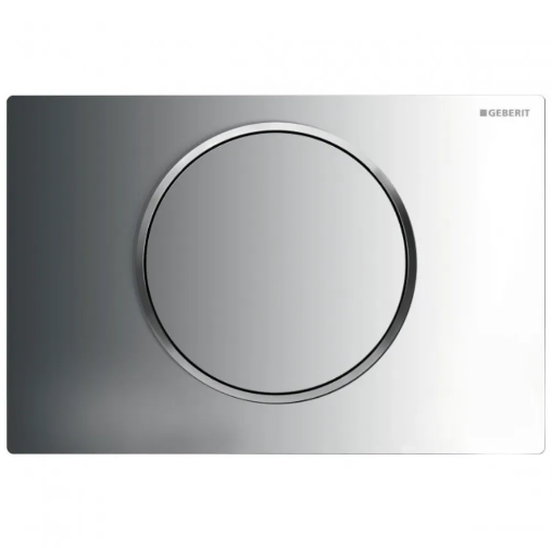 Geberit Sigma10 Single Flush Plate - Gloss/Matt Chrome