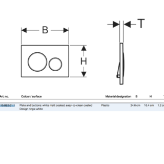 Geberit Sigma20 Dual Flush Plate - Image 2