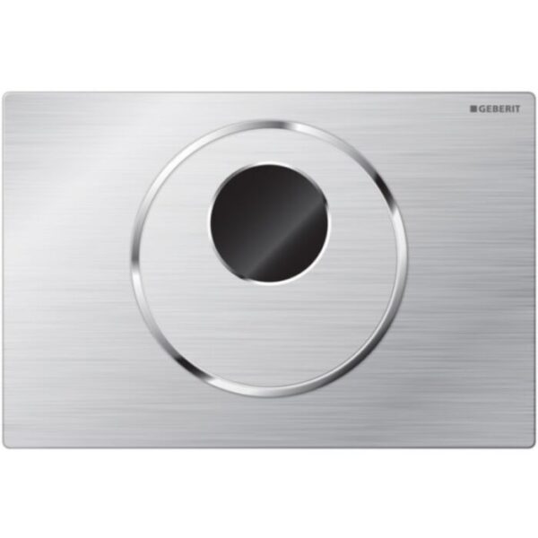 Geberit Sigma10 Electric Dual Flush Plate - Brushed Stainless Steel