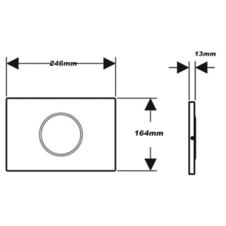Geberit Sigma10 Design Screwable Touchless Automatic Dual Flush Plate - Stainless Steel - Image 2