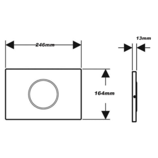 Geberit Sigma10 Mains Operated Touchless Automatic Dual Flush Plate - Image 2