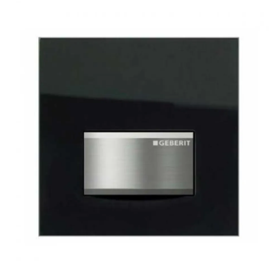 Geberit Sigma50 Pneumatic Urinal Flush Plate - Black