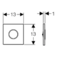 Geberit Sigma10 Touchless Mains Powered Urinal Flush Plate - Image 2