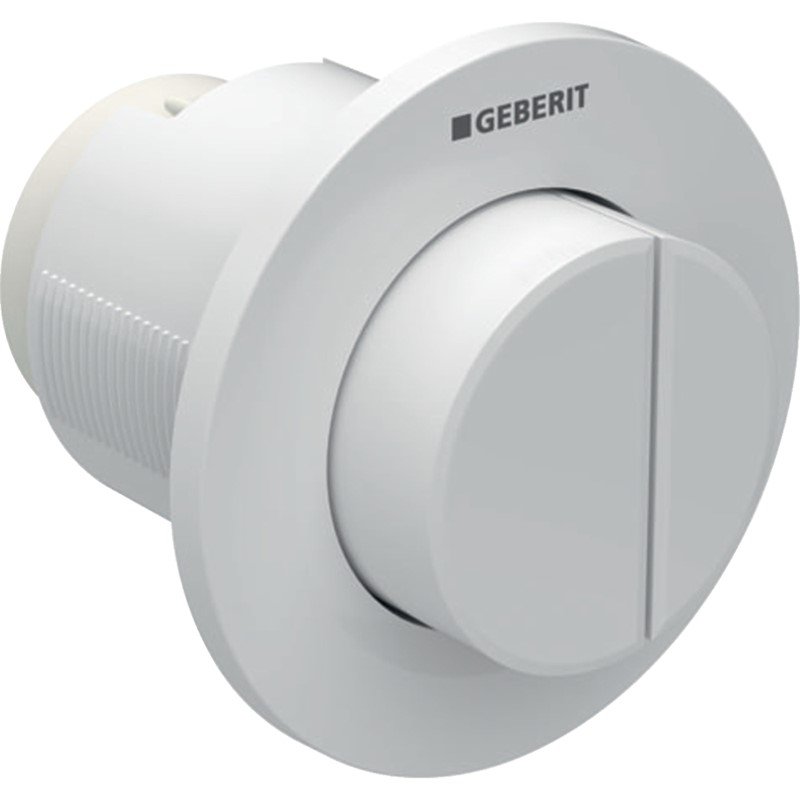 Geberit Type 01 Pneumatic Dual Flush Button - White