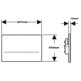 Geberit Sigma80 Dual Flush Plate for 120mm Sigma Concealed Cisterns - Image 2