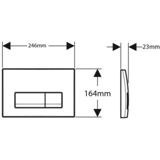 Geberit Delta50 Dual Flush Plate - Image 2