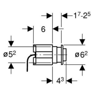 Geberit Flush Button For Concealed Cistern - Stainless Steel - Image 2