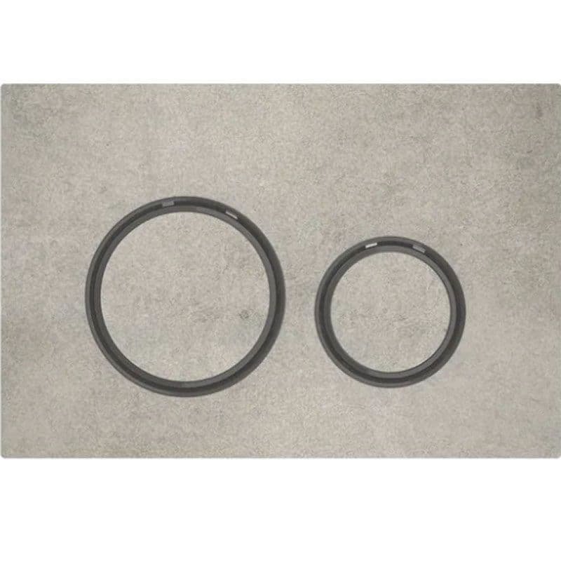 Geberit Sigma21 Dual Flush Plate With Black Chrome Cover Plate - Concrete